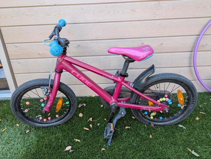 Cube 16 inch kinderfiets, Fietsen en Brommers, Fietsen | Kinderfietsjes, Gebruikt, 16 tot 20 inch, Ophalen