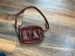 The Little Green Bag, crossbody tas, bruin cognac leer, Ophalen, Zo goed als nieuw, Bruin, Schoudertasje