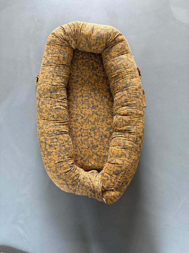 Konges Slojd babynestje oaker geel/blauw, Kinderen en Baby's, Babywiegjes en Ledikanten, Zo goed als nieuw, Overige typen, Ophalen