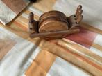 Vintage houten onderzetters en prikkers., Ophalen of Verzenden