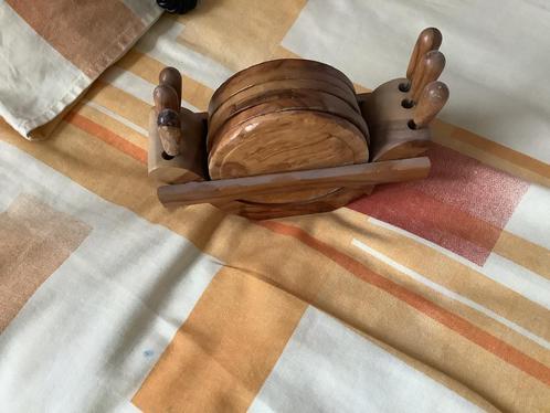 Vintage houten onderzetters en prikkers., Antiek en Kunst, Antiek | Keukenbenodigdheden, Ophalen of Verzenden