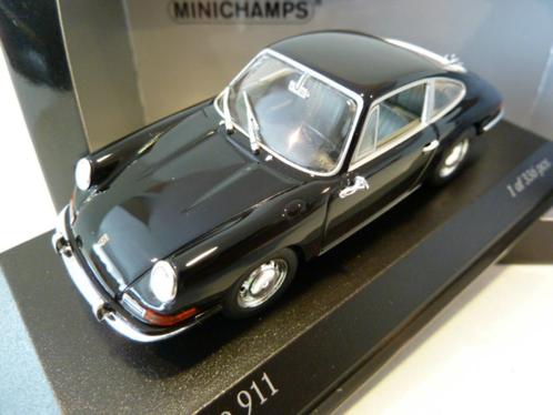 Minichamps Porsche 911 'F' Model 1964 Zwart 1:43 430067136, Hobby en Vrije tijd, Modelauto's | 1:43, Nieuw, Auto, MiniChamps, Ophalen of Verzenden