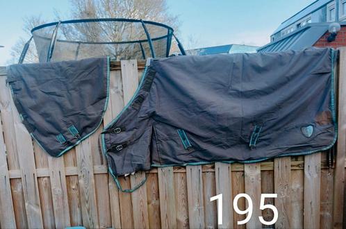 REGENDEKEN 195 met hals, Dieren en Toebehoren, Paarden en Pony's | Dekens en Dekjes, Gebruikt, Deken, Ophalen of Verzenden