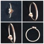 Pandora ringen two tone, Gebruikt, Pandora, Ophalen of Verzenden, 1 bedel