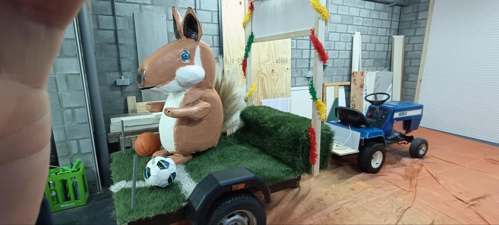 Eekhoorn Carnaval, Ophalen, Carnaval