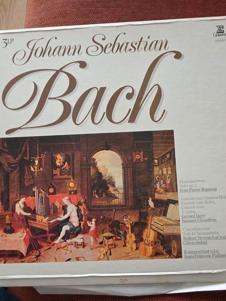 Bach - Jean Pierre Rampal - 3LP, Cd's en Dvd's, Cd's | Klassiek, Gebruikt, Orkest of Ballet, Barok, Boxset, Ophalen of Verzenden