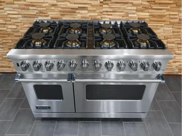 Luxe Fornuis Viking 121cm RVS 2 elektrische ovens 8 pits beschikbaar voor biedingen