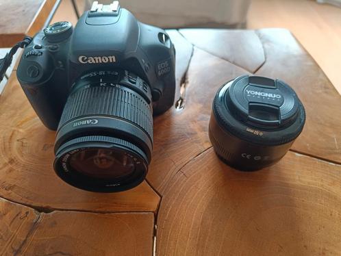 Canon EOS 600D + 18-55mm & 50mm lenzen, Audio, Tv en Foto, Fotocamera's Digitaal, Gebruikt, Spiegelreflex, Canon, Minder dan 4 keer