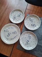 Geboorte bordjes voor beschuit., Ophalen of Verzenden, Bord