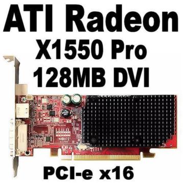 ATI Radeon X1550 128-256MB FH/LP PCI-e VGA Kaart | Dualhead