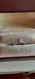 Vintage  ring,doublé goud,Jugendstil decor., Ophalen of Verzenden, Goud, Ring