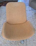Vintage draaifauteuil met gemêleerde stof, Ophalen, Gebruikt, Bruin, Eén