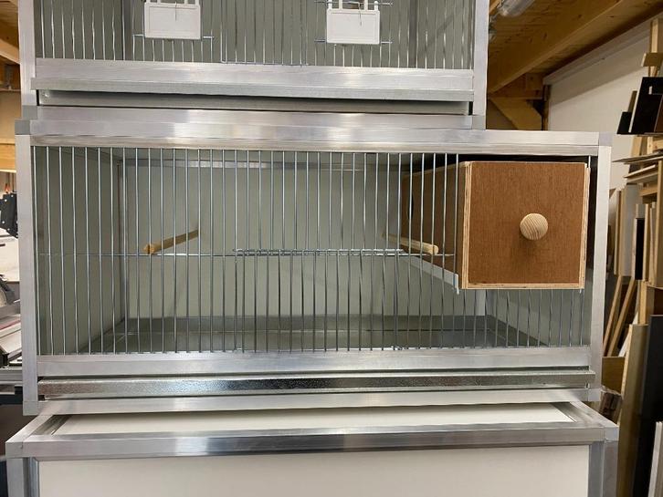 Aluminium broedkooien 80 x 40 x 40 cm met schuifbroedblok, Dieren en Toebehoren, Vogels | Hokken en Kooien, Nieuw, Broedkooi of Kweekkooi
