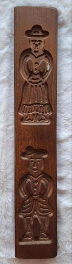 Brocante speculaasplank  - twee figuren, Antiek en Kunst, Ophalen of Verzenden