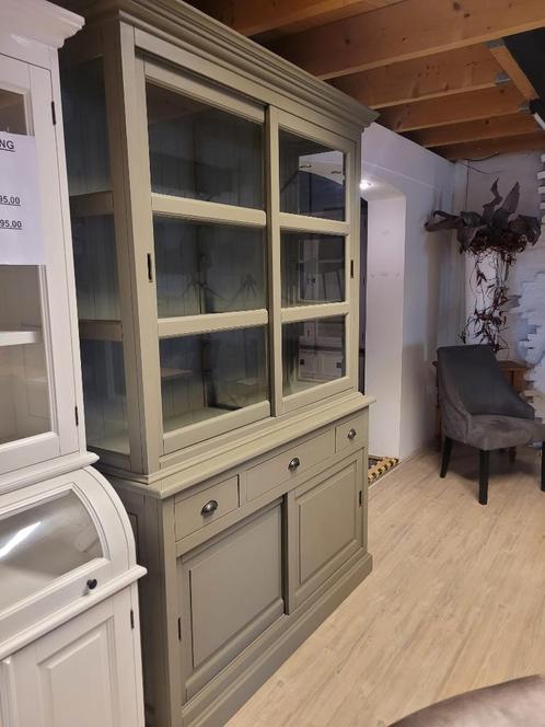 *ACTIE Mooie Landelijke Groene Buffetkast/ Winkelkast (2517A, Huis en Inrichting, Kasten | Buffetkasten, Gebruikt, 200 cm of meer