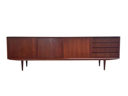Deens teak dressoir jaren 50 60 70 sideboard, Huis en Inrichting, Kasten | Dressoirs, Gebruikt, 200 cm of meer, 25 tot 50 cm, Met lade(s)