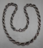 Zilveren royale zware Rope / koord  ketting nr.735, Verzenden, Zo goed als nieuw, Zilver, Zilver