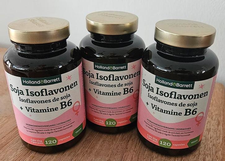 Soja isoflavonen, Holland and Barrett, drie stuks, Sport en Fitness, Gezondheidsproducten en Wellness, Nieuw, Overige typen, Ophalen of Verzenden
