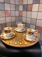 Rosina,Est 1875,3 kop en schotels,Fine Bine China,hoog 7 cm, Antiek en Kunst, Ophalen of Verzenden