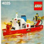 4025 Lego Brandweerboot 1982, Kinderen en Baby's, Speelgoed | Duplo en Lego, Complete set, Gebruikt, Ophalen of Verzenden, Lego
