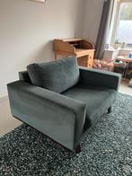 Groene veloers loveseat stoel, Ophalen, Eenpersoons, 75 tot 100 cm, Minder dan 150 cm