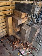 Eiken blokken, Doe-het-zelf en Verbouw, Hout en Planken, Ophalen, Eiken, Zo goed als nieuw, 50 mm of meer