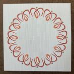 Geborduurde oplegkaart 84, Ophalen of Verzenden, Zo goed als nieuw, Overige thema's, Blanco kaart of Basiskaart