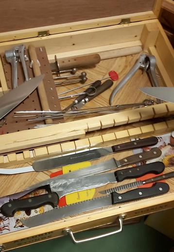 Koken Professioneel Keukengereedschap van Restaurant Kok. beschikbaar voor biedingen