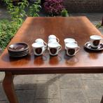 6 kop en schotels (Rembrandt), Ophalen of Verzenden, Zo goed als nieuw, Overige stijlen, Kop(pen) en/of Schotel(s)