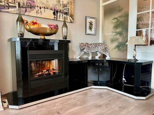 Elektrische haar met ombouw, Huis en Inrichting, Haarden, Zo goed als nieuw, Elektrische haard, Ophalen