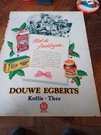 Advertentie van Douwe Egberts koffie thee met de feestdagen, Verzamelen, Ophalen of Verzenden, Zo goed als nieuw, Gebruiksvoorwerp