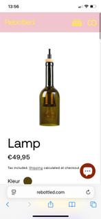 Rebottled Lamp - Unieke Wijnfles Lamp, Ophalen of Verzenden, Nieuw, Glas, Minder dan 50 cm