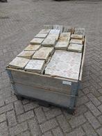 Grote partij antieke Kloostervloer tegels, Overige materialen, Gebruikt, Minder dan 20 cm, Vloertegels