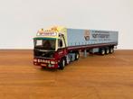 WSI Volvo F12 Globetrotter 3-as zeiloplegger Van Maanen 1:50, Hobby en Vrije tijd, Modelauto's | 1:50, Ophalen of Verzenden, Zo goed als nieuw