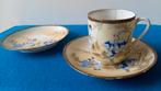 Antiek Japans porselein(1900-1925), 1 theekopje + 2 schotels, Antiek en Kunst, Antiek | Servies los, Ophalen of Verzenden