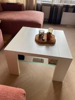 Salontafel melamine, wit, vierkant 70x70x41, Huis en Inrichting, Tafels | Salontafels, Ophalen, Overige materialen, Gebruikt, 50 tot 100 cm