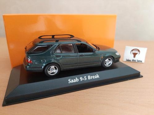 Saab 9-5 Break 1999 donkergroen metallic van Maxichamps 1:43, Hobby en Vrije tijd, Modelauto's | 1:43, Nieuw, Auto, Overige merken