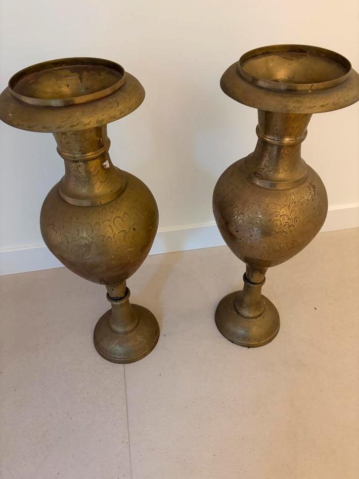 Decoratieve Vazen Set, Huis en Inrichting, Woonaccessoires | Vazen, Gebruikt, Overige kleuren, Minder dan 50 cm, Overige materialen