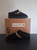 Nieuwe Gooce zwart met goud suède klompen / low boots EU 36, Gooce, Zwart, Lage of Enkellaarzen, Nieuw