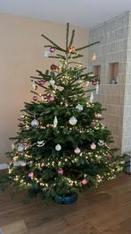 Glazen kerstballen action roze beige, Ophalen, Zo goed als nieuw