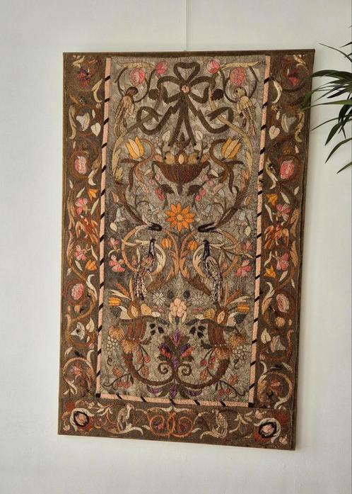Antiek Indonesisch wandkleed 19e eeuw, Antiek en Kunst, Antiek | Kleden en Textiel, Ophalen of Verzenden