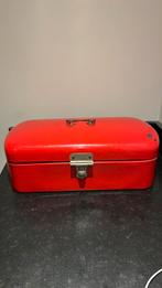 Broodtrommel rood emaille, Antiek en Kunst, Antiek | Emaille, Ophalen of Verzenden