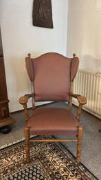 Antieke Oorfautteuil, eiken, Antiek en Kunst, Antiek | Meubels | Stoelen en Banken, Ophalen