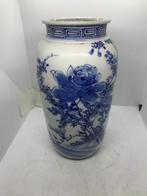 chinees porselein vaas met vogel en bloemen, Ophalen of Verzenden
