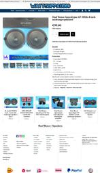 Deaf Bonce Apocalypse AP-MX80 8 inch midrange speakers 20cm, ., Nieuw, Ophalen of Verzenden, .