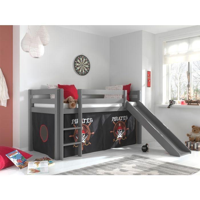 Pino Halfhoogslaper 90x200 met glijbaan, Kinderen en Baby's, Kinderkamer | Bedden, Zo goed als nieuw, 180 cm of meer, 85 tot 100 cm