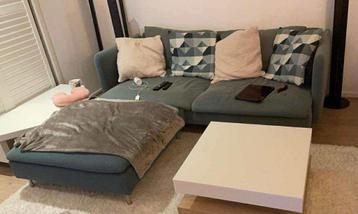 Ikea Söderhamn Groen 3-zits bank met gratis bankje