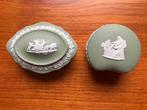 Wedgwood Jasperware - 2 doosjes saliegroen, Antiek en Kunst, Ophalen of Verzenden