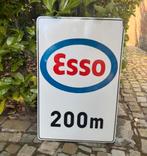 Esso 200m emaille bord, Verzamelen, Merken en Reclamevoorwerpen, Ophalen, Gebruikt, Reclamebord