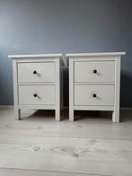 2x IKEA Hemnes Nachtkastjes - Wit, Ophalen, 55 tot 70 cm, Zo goed als nieuw, 45 tot 65 cm